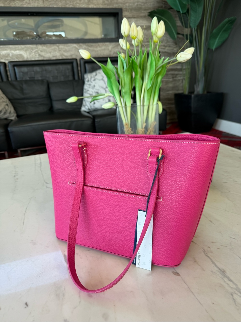 New Dooney & Bourke Lucca Leather Jessie Tote Bag - Picture 12 of 16
